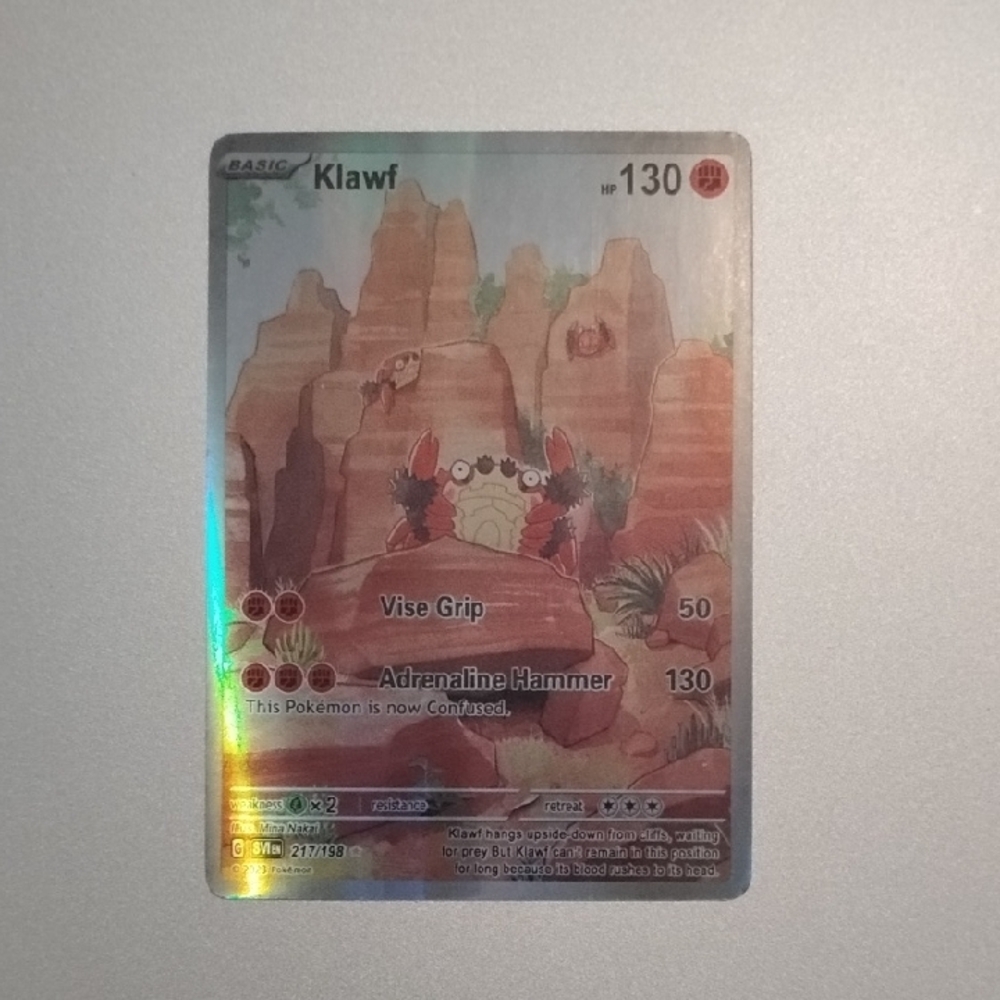 Klawf Pokémon Card